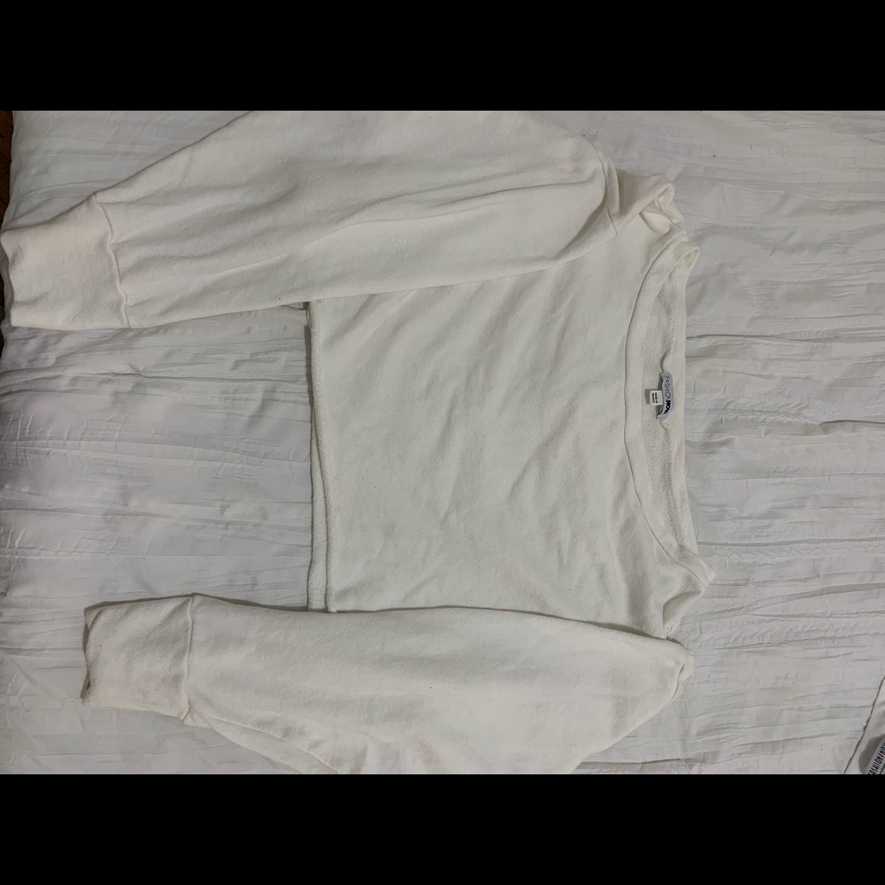 White Crop Top Sweater